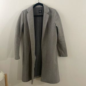 Gray coat from Zara, size S